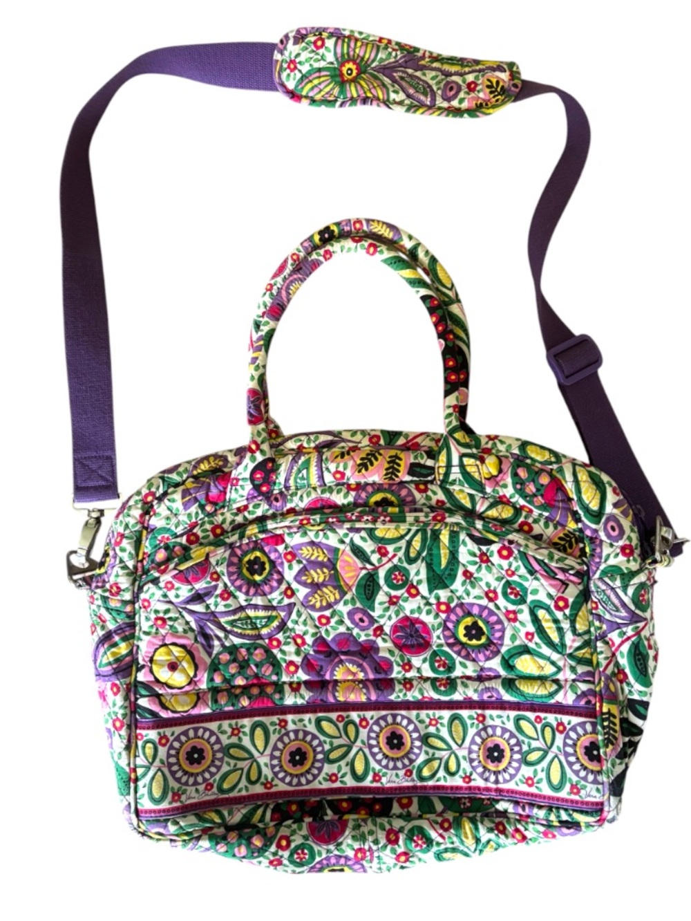 Vera Bradley Viva La Vera Messenger Bag Euc